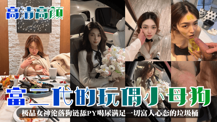【高清高颜】富二代的玩偶小母狗极品女神沦落狗链舔PY喝尿满足一切富人心态的垃圾桶_